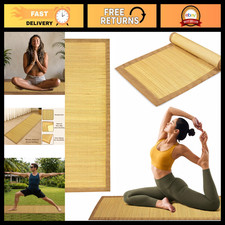 Eco-Friendly Natural Grass Yoga Mat 24"x72" - Non-Slip Fitness Exercise Mat