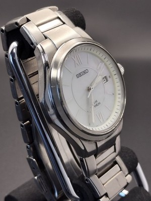 SEIKO Solar Titanium V147-0AC0 Unisex Watch, Working Condition