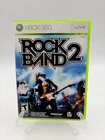 Rock Band 2 (Microsoft Xbox 360, 2008) Complete with Manual CIB Tested & Working