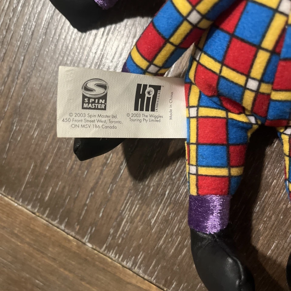 2003 Spin Master The Wiggles Henry The Octopus 8” Bean Bag Plush Vintage - Image 3 of 4