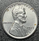 1943-D Lincoln Wheat Cent -  Choice Gem Brilliant Uncirculated