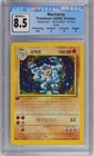 2000 Pokemon KOREAN 1st Edition Base Set Machamp Holo 8/102 CGC 8.5 NM-MT +