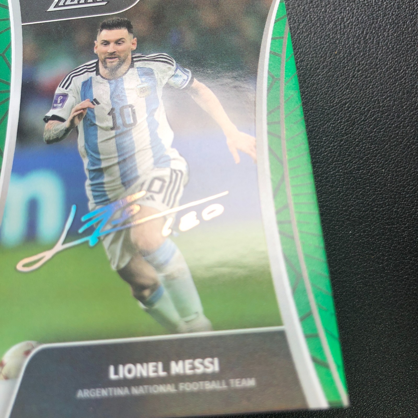 2022 Fansmall Auto Style Lionel Messi Emerald /199 Argentina view 2