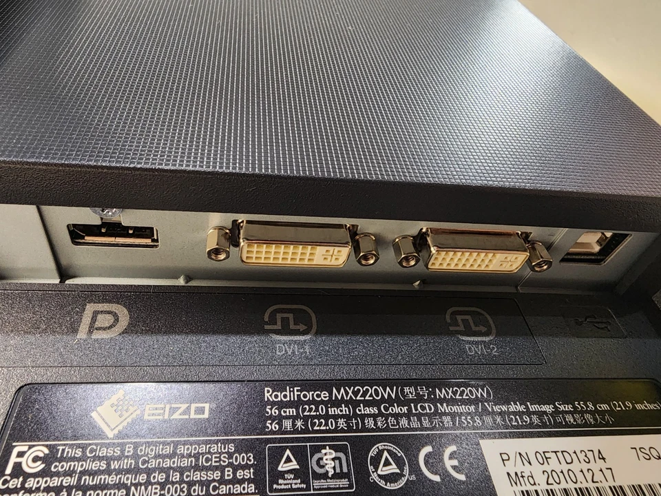 EIZO RadiForce MX220W  Display HD Monitor 22” wide format LCD (MX220W) - Image 4 of 4