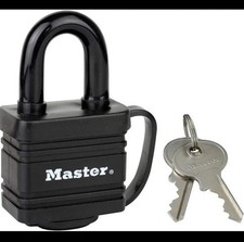 Image of Master Lock Weather Tough Padlock 40Mm Black Finish - 7804EURD
