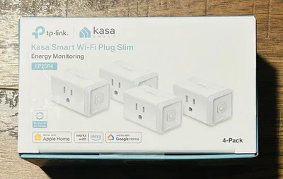MINI Kasa Smart Plug Slim 15A, Smart Home Wi-Fi Outlet, 4-Pack (EP25P4) NIB