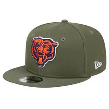 New Era Chicago Bears Olive Alt Logo 9FIFTY Snapback Adjustable Hat