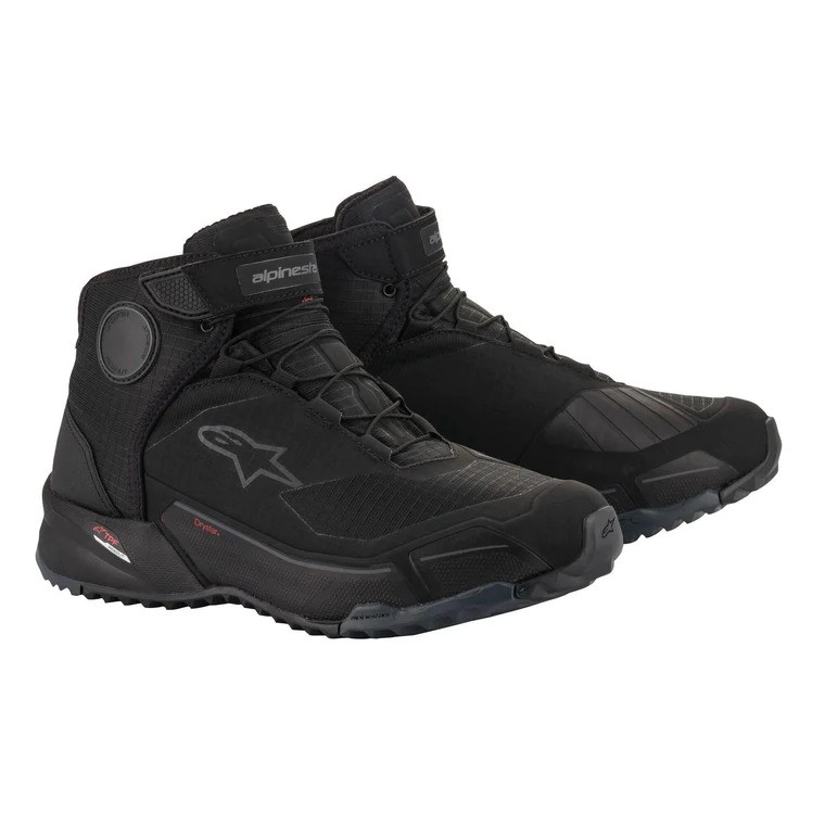 Botas De Moto Alpinestars CR-X Drystar (Negro/Negro) Talla: 9=(42)