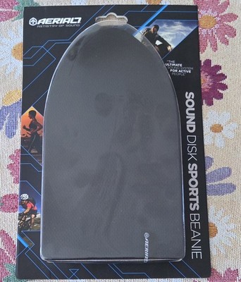 Aerial7 Sound Disk Sports Beanie w' Built-in Speakers and Microphone Black -New