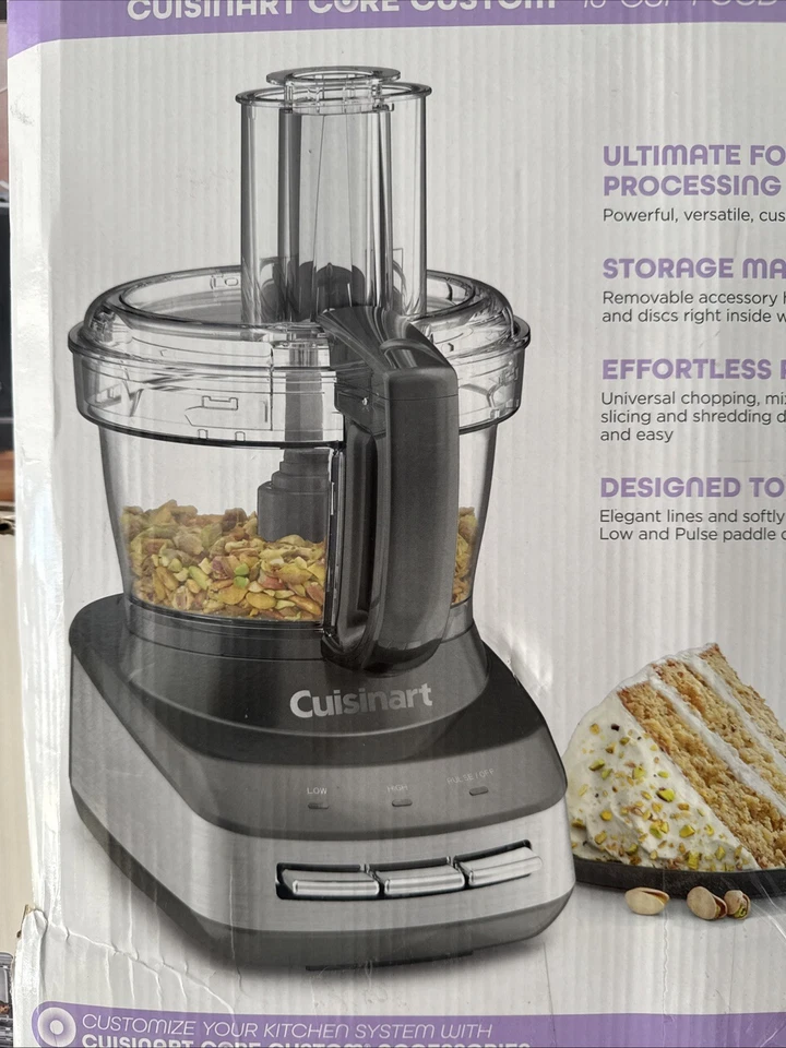 Cuisinart 10-Cup Multifunctional Food Processor Gray Core Custom FP-110AG - Image 4 of 4