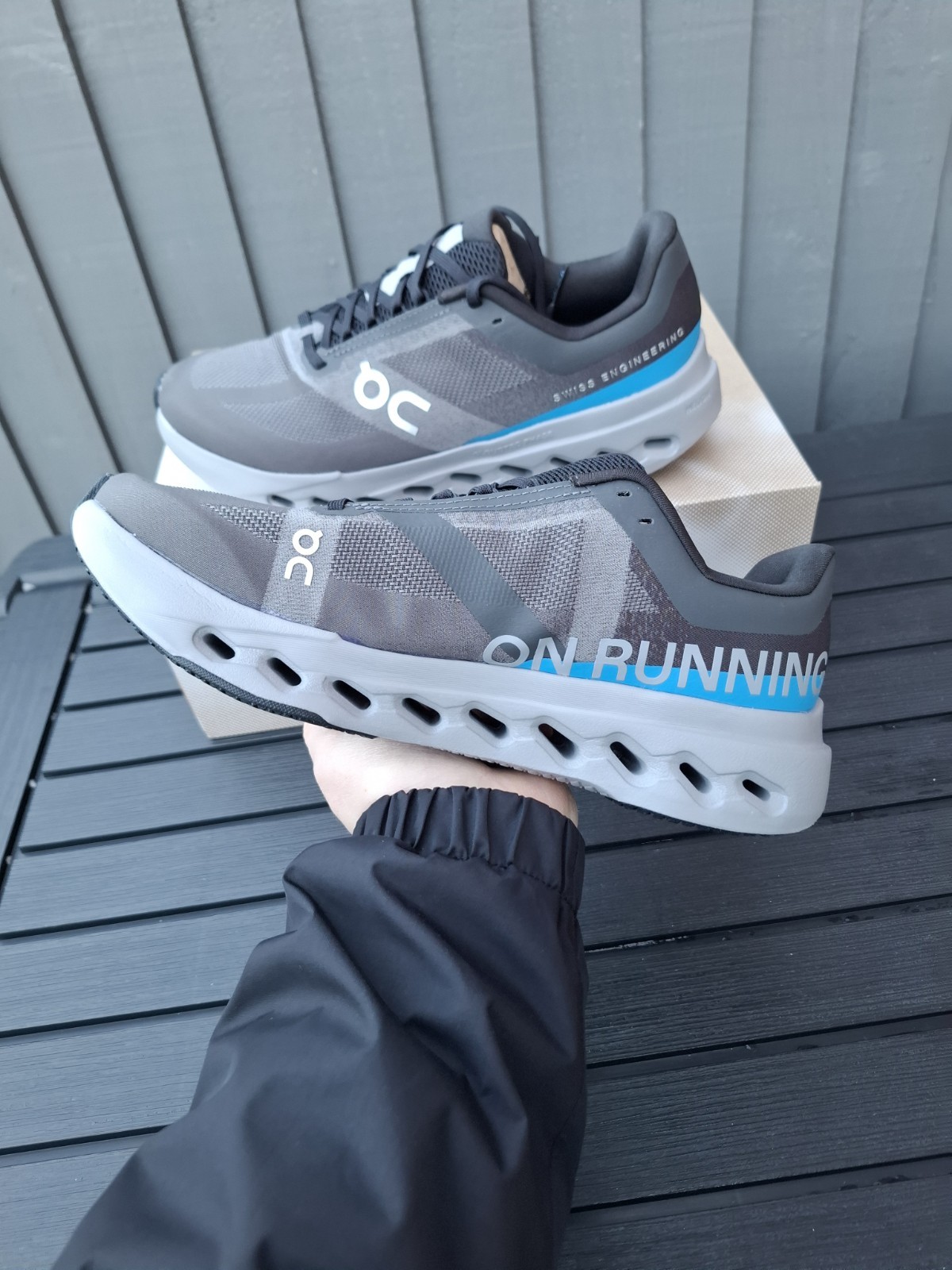 On Running Cloudsurfer Next Grey Black Trainers Shoes Men's Size 8 (UK) RRP £140 image 5