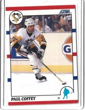 1990-91 Score Hockey NHL Paul Coffey Pittsburgh Penguins #6 Hall Of Fame+