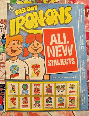 Vintage 1970's Topps Far-out Iron-ons (series 2)  T-shirt iron-on transfer