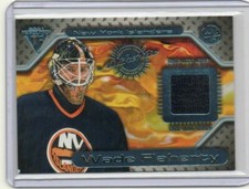 2001 Pacific Private Stock Titanium Game Used Gear Jersey Relic Wade Flaherty