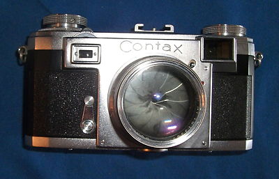 Zeiss Ikon Contax W/ Zeiss Sonnar 50mm f1.5 & FLASH & LENS FILTER