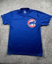 Chicago Cubs Majestic Cool Base Baseball MLB Shirt Youth XL Blue Red