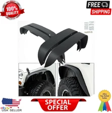 Front Rear Fender Flares Textured Steel for 2007-2018 Jeep Wrangler JK