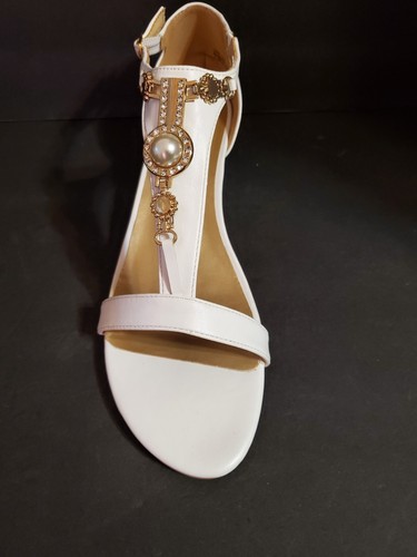 Women's Bellini Lynn White Sandals - Sz 11W - Picture 4 of 21