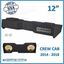 Gmc Sierra Crew-Cab 2015 12" Dual Sub Box Sealed 12" Subwoofer Enclosure