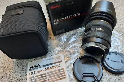 Originalverpacktes Sigma 10-20 mm 1:4-5.6 DC HSM EX Weitwinkelobjektiv für Canon EOS DSLR