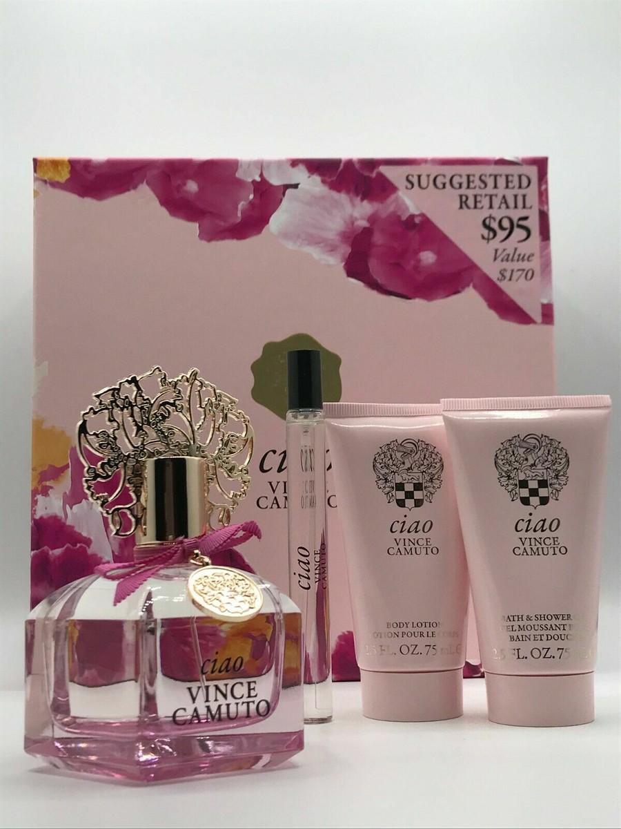Vince Camuto Ciao Women 4pc Set Parfum Spray oz Body Lotion