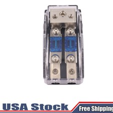 2 Way Mini ANL Blade Fuse Holder Stereo Car Audio Power Distribution Block US
