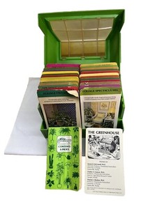 Greenhouse Plant Gardening Index Card Guide, Vintage|1977 Western Publishing