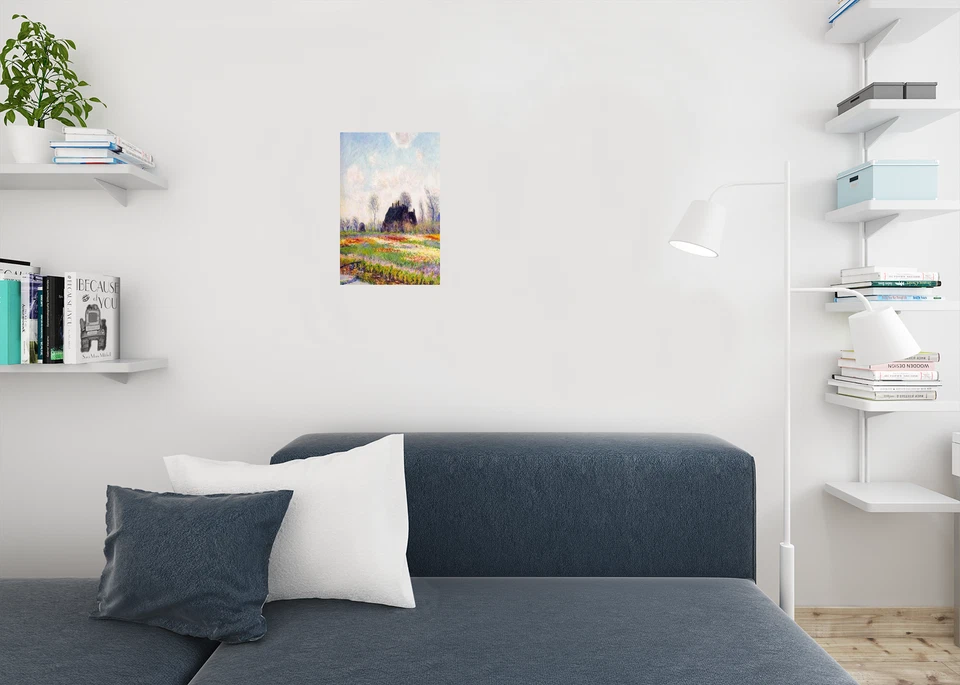 Claude Monet Tulip Fields At Sassenheim Near Leiden French Art Poster 18x12 - Image 3 of 3