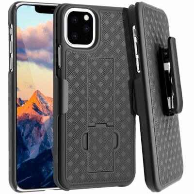 For iPhone 12 PRO MAX - CASE BELT CLIP HOLSTER SWIVEL COVER KICKSTAND ARMOR
