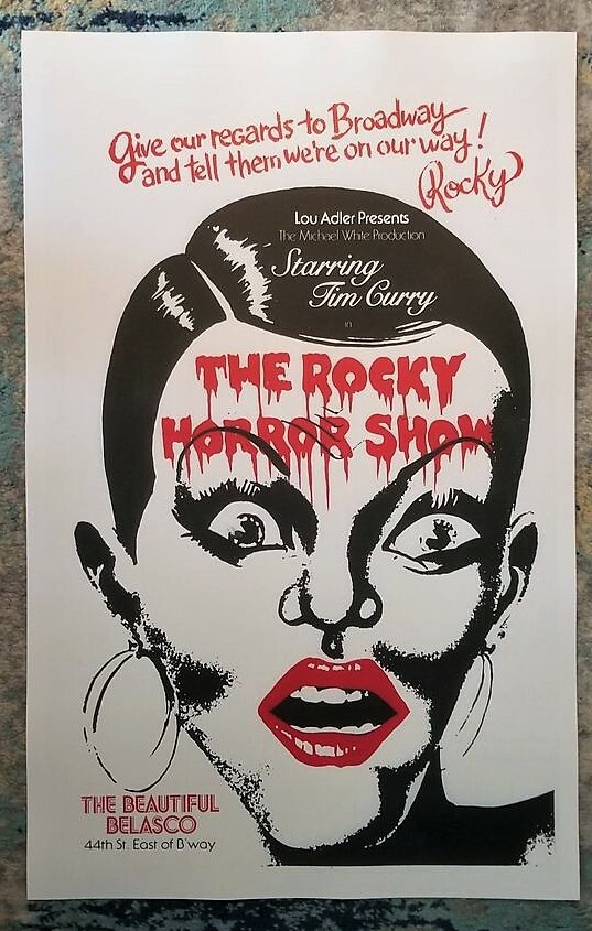 THE ROCKY HORROR SHOW Broadway Musical Window Card Poster