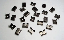 T-JET HO SLOT CAR (24) TRACK CLIPS .NEW.  FROM MODEL MOTORING