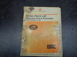  Harley  Davidson  Parts Accessories  Retail Price  List  1005 