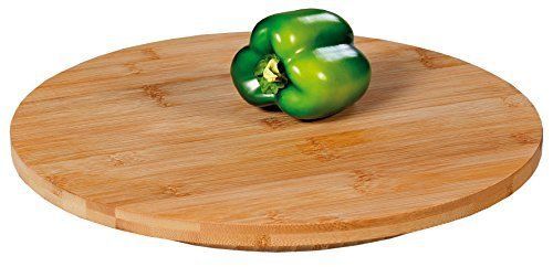 PIATTO VASSOIO GIREVOLE BAMBU' 35 CM. TAGLIERE DA PORTATA ROTANTE SERVIRE KESPER