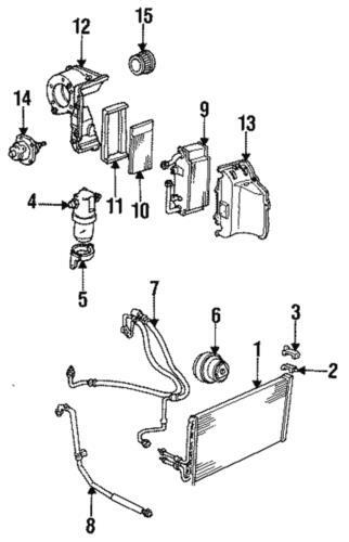 Motor del ventilador HVAC trasero para Chevrolet GMC Oldsmobile 1985-1995 (N/P 88960338)
