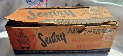 SENTRY TC-12 32W FLUORESCENT LAMP STARTERS (3 PIECES) *NEW OLD STOCK* with Box!!