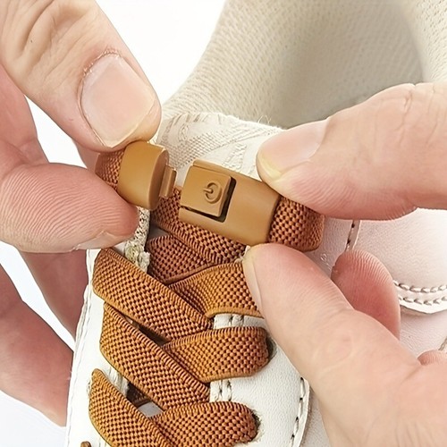 No Tie Elastic Shoe Laces Adult Kids Trainer Lace Lazy Easy No-tie Shoelaces UK