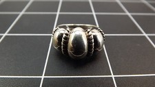 Sterling Silver 925 Fluted Free Form Ring 4.8 Grams Size 9