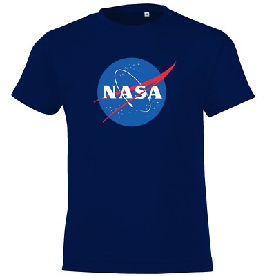 Youth Designz Kinder T-Shirt NASA Logo Print Astronaut Rakete Space Apollo Fun