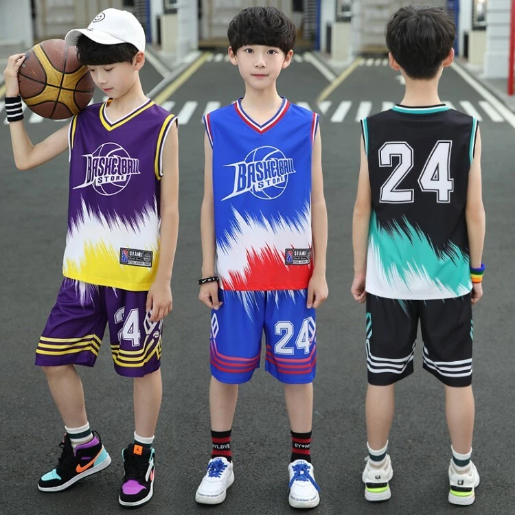 Kids basketball outfits sales
