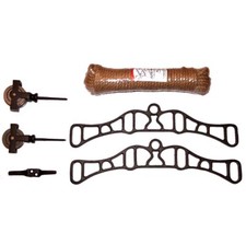 Victorian Clothes Airer Kit & Rope Black Cast Iron (41c 42C)