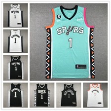 Vest San Antonio Spurs #1 Wembanyama Adult Men's Sports Top Stitched