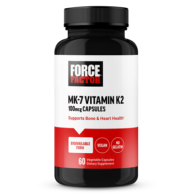 #ad Force Factor MK 7 Vitamin K2 100mcg Bone Health Support 60 Capsules $12.99