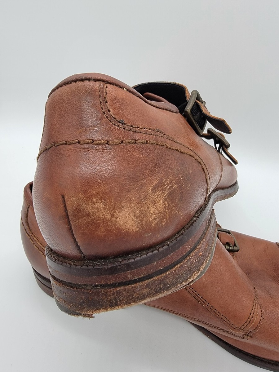 Cole Haan Mens 10 M Warner Grand Monk Strap Buckle Brown  display picture 3