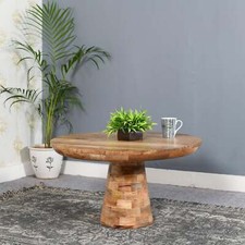 Detrol Solid Mango Wood Coffee Table Mushroom Style Coffee Table For Living room