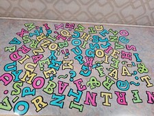 Multi-Colored - Alphabet  Punctiations - Fridge Magnets - Store Easily