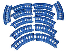 Mattel Thomas Train 2013 Trackmaster BLUE Curved BHY57-2059 Tracks Lot 12