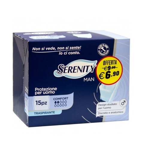 Serenity Man Assorbente Uomo Comfort 15 pezzi