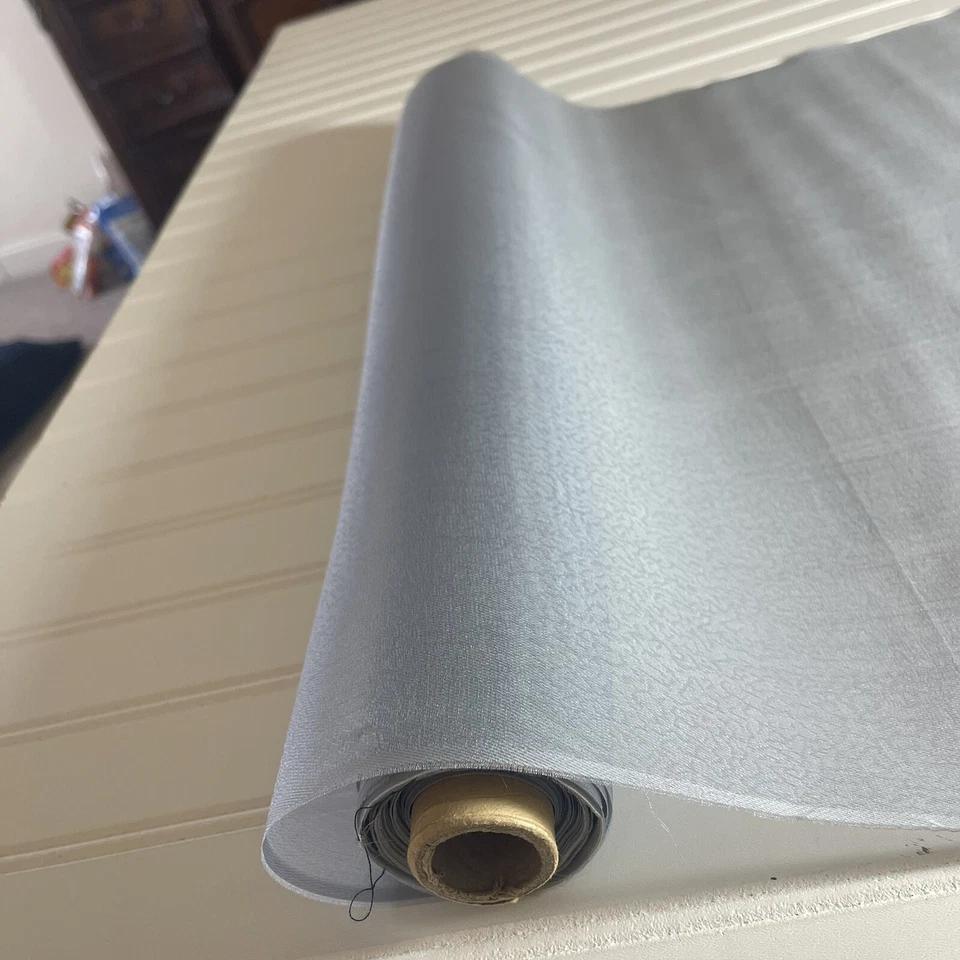 TELA DE SEDA, gris-azulada 5 yardas x 22 pulgadas de ancho o 180 pulgadas x 22 de ancho Foto 4 de 4