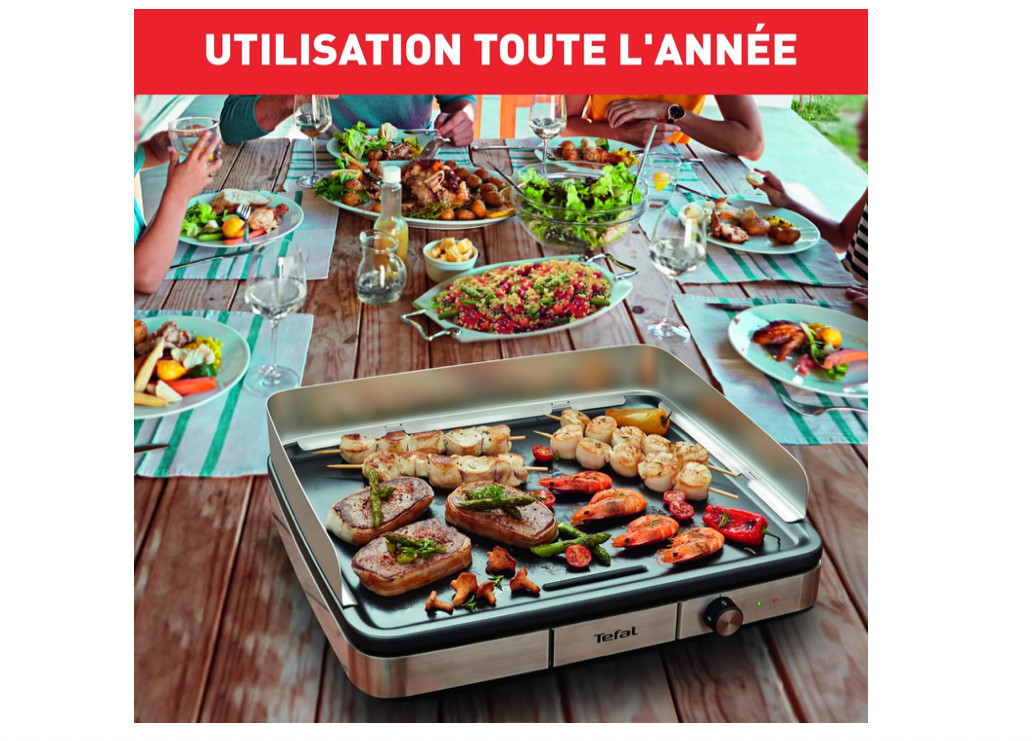 Plancha Electrique Tefal Intérieur Extérieur pour Repas de Famille