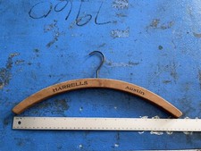 Vintage Harrells Funeral Home Austin, Texas Wooden Coat Hanger